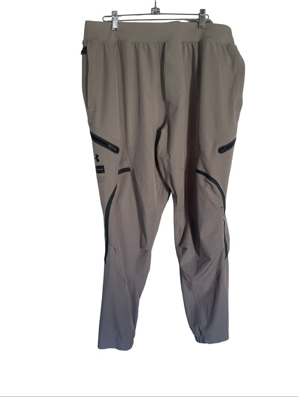 Under Armour Mens Gray Stretch Zip Pocket Athletic Unstoppable Cargo Pants 2XL